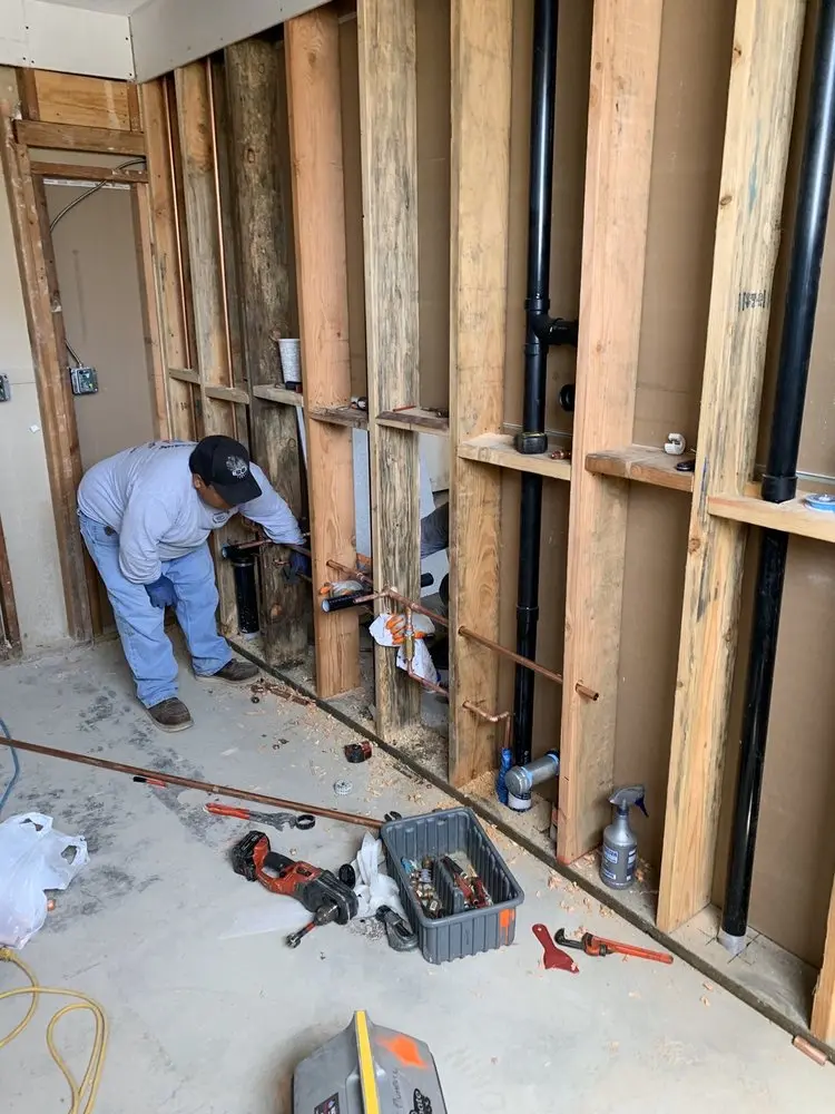Commercial rough-in plumbing for Gas Line Repair in Berwet